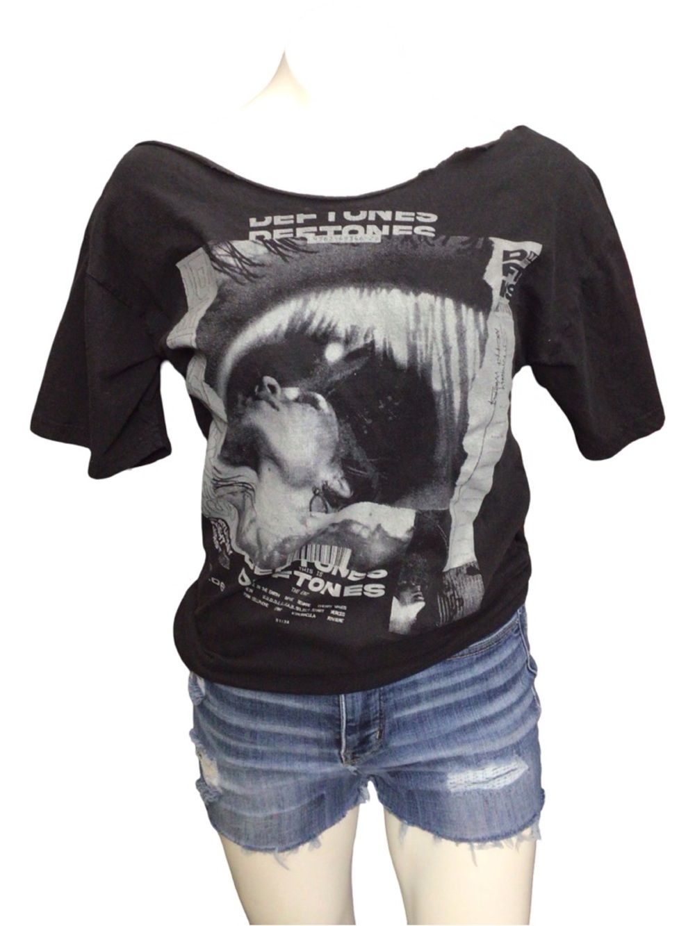 Deftones Graphic Black Women's Short Sleeve Tee